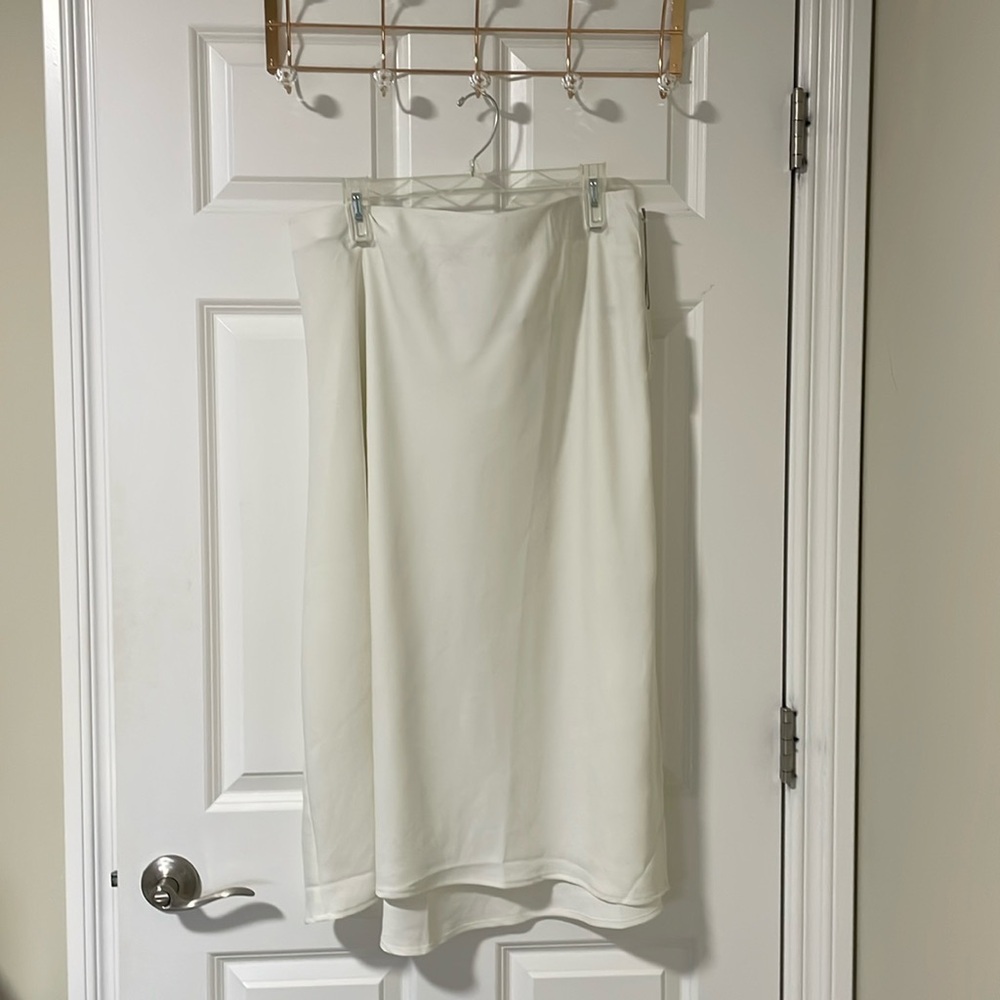 Satin White Skirt by A New Day size 1x, new with tags